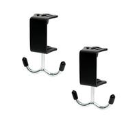 Butyeak Heavy-Duty Purse Hooks for Table and Desk, 2Pcs Adjustable Desktop Bag Hook for Handbag, Clamp-On Under Desk Hooks, Adjustable Metal Bag Hanger, for Hanging Purse,Keys,Bags,Hats and Umbrellas