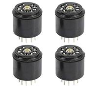 Butyge 4X 9Pin Bakelite Vacuum Tube Socket Saver Base for 12AX7 12AU7 ECC82 ECC83 amps, 4 Pcs