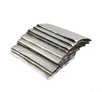 Butyl Sound Damping Mat 5mm 10 Sheets Silver | Butyl core, aluminium foil, eliminates vibration, reduces road noise, fits tight curves