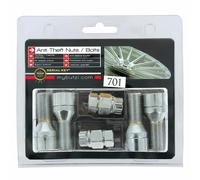 Butzi 14x1.50 L28 Anti Theft Locking Wheel Nut Bolts & 2 Keys to fit Volvo V70