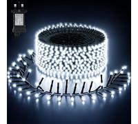 Buudala Christmas Tree Lights Cluster Lights 1000 LED, 12 m, Cool White, 8 Lighting Modes with 6 hr Timer, Waterproof for Indoor & Outdoor Use