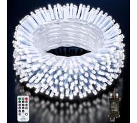 Buudala Fairy Lights Plug in, 31.2M/102.36FT 220 LED Outdoor Fairy Lights Mains Powered with Remote Control/8 Modes/Timer/Waterproof, Christmas Lights for Outside Indoor Garden Decorations(Cool White)