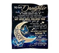 BUUGVIIL Daughter Gifts from Mom, Soft Flannel Blanket 80"x60"