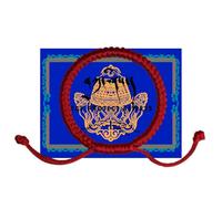 BUULIN Authentic Tibetan Monks Handmade Protection Bracelet with a Talisman, Buddhism Sacred Rope, ཚད་མེད།, thick Tibetan braided rope, ཚད་མེད།