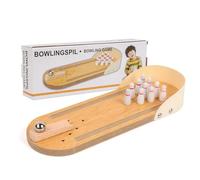 BUULOO Mini Bowling Game Set - Tabletop Finger Bowling with 10 Pins and Metal Ball for Home Alleys - Toys for Men, Women, Teens & Kids