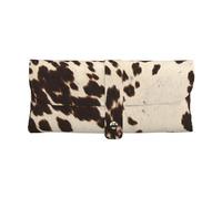 BUULOO Soft Leather Brown Cowhide Eyeglasses Case,Portable Slim Eyeglasses Case For Women,Anti-Scratch Sunglasses Case For Women,Sunglasses Case For Men.