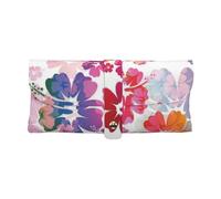 BUULOO Soft Leather Hawaiian Flower Print Eyeglasses Case,Portable Slim Eyeglasses Case For Women,Anti-Scratch Sunglasses Case For Women,Sunglasses Case For Men.