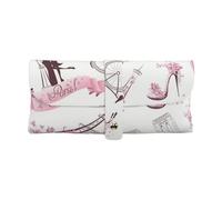 BUULOO Soft Leather Romantic Paris Butterfly Eiffel Eyeglasses Case,Portable Slim Eyeglasses Case For Women,Anti-Scratch Sunglasses Case For Women,Sunglasses Case For Men.