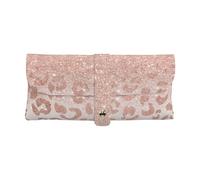 BUULOO Soft Leather Rose Gold Glitter Eyeglasses Case,Portable Slim Eyeglasses Case For Women,Anti-Scratch Sunglasses Case For Women,Sunglasses Case For Men.