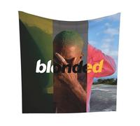 Buulotpp Frank Ocean Poster Blonde 2016 Music Album Cover Tapestry Poster Size 28" x 28" Wall Living Room Bedroom Wall Decor Wall Hanging Decoration Frameless Art Gift Wall Cloth 70x70 cm