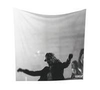 Buulotpp Future High Off Life Tapestry Poster Size 28" x 28" Wall Living Room Bedroom Wall Decor Wall Hanging Decoration Frameless Art Gift Wall Cloth 70x70 cm