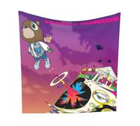 Buulotpp Graduation - Kanye West - Hip-HopRap Album Tapestry Poster Size 28" x 28" Wall Living Room Bedroom Wall Decor Wall Hanging Decoration Frameless Art Gift Wall Cloth 70x70 cm