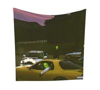 Buulotpp JackBoys Travis Scott Music Tapestry Poster Size 28" x 28" Wall Living Room Bedroom Wall Decor Wall Hanging Decoration Frameless Art Gift Wall Cloth 70x70 cm