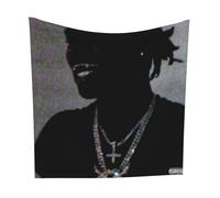 Buulotpp Ken Carson A Great Chaos Music Album Tapestry Poster Size 28" x 28" Wall Living Room Bedroom Wall Decor Wall Hanging Decoration Frameless Art Gift Wall Cloth 70x70 cm