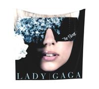 Buulotpp Lady Gaga The Fame Music Album Tapestry Poster Size 28" x 28" Wall Living Room Bedroom Wall Decor Wall Hanging Decoration Frameless Art Gift Wall Cloth 70x70 cm