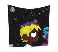 Buulotpp Lil Uzi Vert Eternal Atake_Deluxe New Album Tapestry Poster Size 28" x 28" Wall Living Room Bedroom Wall Decor Wall Hanging Decoration Frameless Art Gift Wall Cloth 70x70 cm