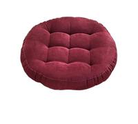BUUNHI Chair Seat Cushion Meditation Floor Round Pillow for Seating on Floor Solid Tufted Thick Pad Cushion For Yoga Balcony Chair Seat Cushions Car Seat Cushion(Color:Red,Size:42CM)