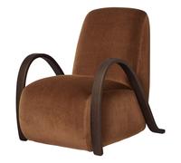 Buur velvet armchair Brown one size