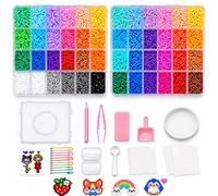 Buuraqq 28000Pcs Perler Beads Set, 72 Colours with Pegboard & Tools