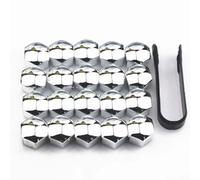 BUVBRJDR 20 Pcs Wheel Nut Caps Bolt Covers, for Dacia Duster 2018-2023 Dust Proof Durable Wheel Hex Nut Bolt Cap Nuts Protection Cap Car Wheel Accessory,A-17mm