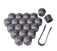 BUVBRJDR 20 Pcs Wheel Nut Caps Bolt Covers, for Ford Fiesta Sedan 2008-2017 Dust Proof Durable Wheel Hex Nut Bolt Cap Nuts Protection Cap Car Wheel Accessory,A-17MM