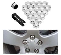 BUVBRJDR 20 Pcs Wheel Nut Caps Bolt Covers, for Ford kuga 2019 2020 2021 2022 2023 2024 2025 Dust Proof Durable Wheel Hex Nut Bolt Cap Nuts Protection Cap Car Wheel Accessory,C-17MM