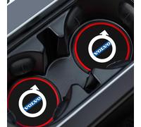 BUVBRJDR 2PCS Car Cup Coaster, for Volvo V40 Cross Country 2016-2020 Car Insulation Cup Mats Anti-Spilt Anti Dust Car Cup Holder Insert Coasters Car Interior Accessorieses
