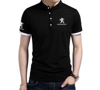 BUVBRJDR Men's T-Shirt, For Peugeot 205 206 207 208 (1983-2019) Breathable Short Sleeve Tee Mens Sports Short Sleeve T-Shirt Men's Casual Short Sleeve Shirts Car Clothing,A-L