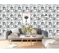 BUVU Vinyl Wallpaper 0.53 x 10 m Washable Wallpaper