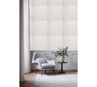 BUVU Vinyl Wallpaper 0.53 x 10 m Washable Wallpaper White