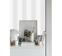 BUVU Vinyl Wallpaper 0.53 x 10 m Washable Wallpaper with Castle Motif