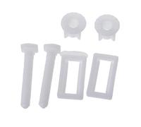 Buwei 1 Pair Toilet Seat Hinge Bolts Screw Fixing Fitting Kit Toilet Seat Repair Tool