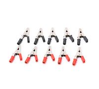 Buwei 10X Insulated Crocodile Clips Plastic Handle Cable Lead Testing Alligator Clamps
