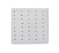 Buwei 20 Pairs Colorful Faux Rhinestone Plastic Ear Studs Hypoallergenic Earrings
