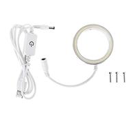 Buwei 60 LED Adjustable Ring Light for STEREO ZOOM Microscope Shadowless Lamp USB Plug