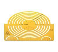 Buwei K Resin Ellipses Drafting Templates Large Isometric Ruler Measuring Tool Student