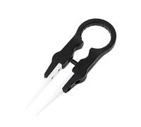 Buwei Multifunctional Steam Vaper Ceramic Insulation Head Tweezers Forceps Black