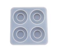 Buwei Silicone Crystal Epoxy Resin Mold Round Drawer Handle Casting Mould Handmade DIY