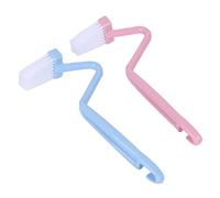 buwei Toilet Rim Edge Brush Bow Curved Flush Passage Brush Bathroom Cleaning Supplies