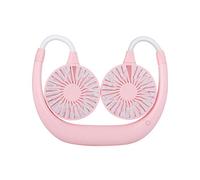 Buwei USB Rechargeable Cooling Fan Hands-free Lazy Hanging Neck Fan 3 Speed Air Cooler