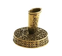 Buwei Vintage Metal Round Insertion Pen Holder for Feather Quill Dip Pens School Office Supplies Stationery Student Gift