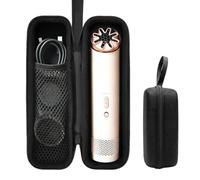 Buwico Black Travel Case for Dyson HushJet Mini Cool Fan - Shockproof Pouch for Dyson Portable Fan, Lightweight Storage Bag with Mesh Pocket & Wrist Strap for Outdoor & Home