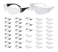 BUWUSMU Safety Glasses Bulk Pack - 40 Pairs Scratch Resistant Shockproof Safety Glasses for Men Women Work Construction Science Lab Shooting (Black and