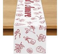 Buxiuer That's Amore Table Runner for Italian Themed Bachelorette Wedding Party Decorations Bridal Shower Dining Room Home Kitchen Island Decor