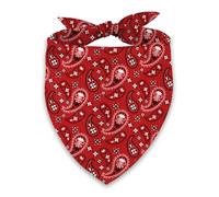 Buxiuer Western Cowboy Dog Bandana Wild West Rodeo Themed Adjustable Triangle Bibs Dogs Scarf for Small Medium Large Pets