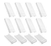 BuxiuGK 12 Pcs Cover Strips for Fuse Box,ABS Module Slots Separable and Combinable for Power Boxes,6 HP Long(2Pcs 2P + 8Pcs 0.5P)