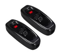 BuxiuGK 2 Pcs Inline Light Switch AC 250V 10A Low Profile Torpedo with LED ON/Off Rocker Feed Through Switch for Bedside Lamp Desk Table Light,Black