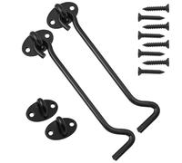 BuxiuGK 2 Piece 6 Inch/150mm Cabin Hook Eye Door Latch Stainless Steel