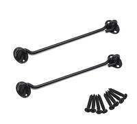 BuxiuGK 2 Piece Cabin Hook Eye Door Latch Stainless Steel 8 Inch/200mm