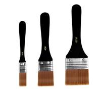 BuxiuGK 3 Pcs Nylon Paint Brushes Set,Multi-Purpose Flat Paint Brushes for Acrylic,for Watercolour, Acrylic, Oil Painting and Furniture Paints,Assorted Sizes 2cm/4cm/6cm